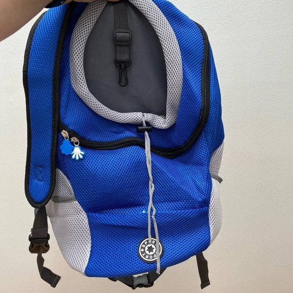 SPORT - Blue Pet Backpack Carrier - Picture 5 of 9